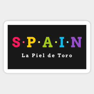 Spain, La Piel de Toro. The bull skin. Sticker